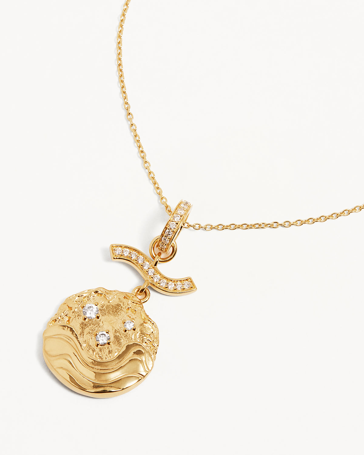 18K Gold Vermeil Flow of Life Necklace - Dainty Minimalist Pendant for Women | Perfect for Everyday Wear, Gift Giving & Special Occasions