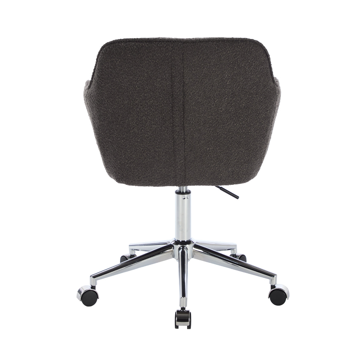 Ava Boucle Office Arm Chair - Ergonomic Upholstered Desk Chair for Home & Office - Perfect for Work, Study, and Conference Rooms