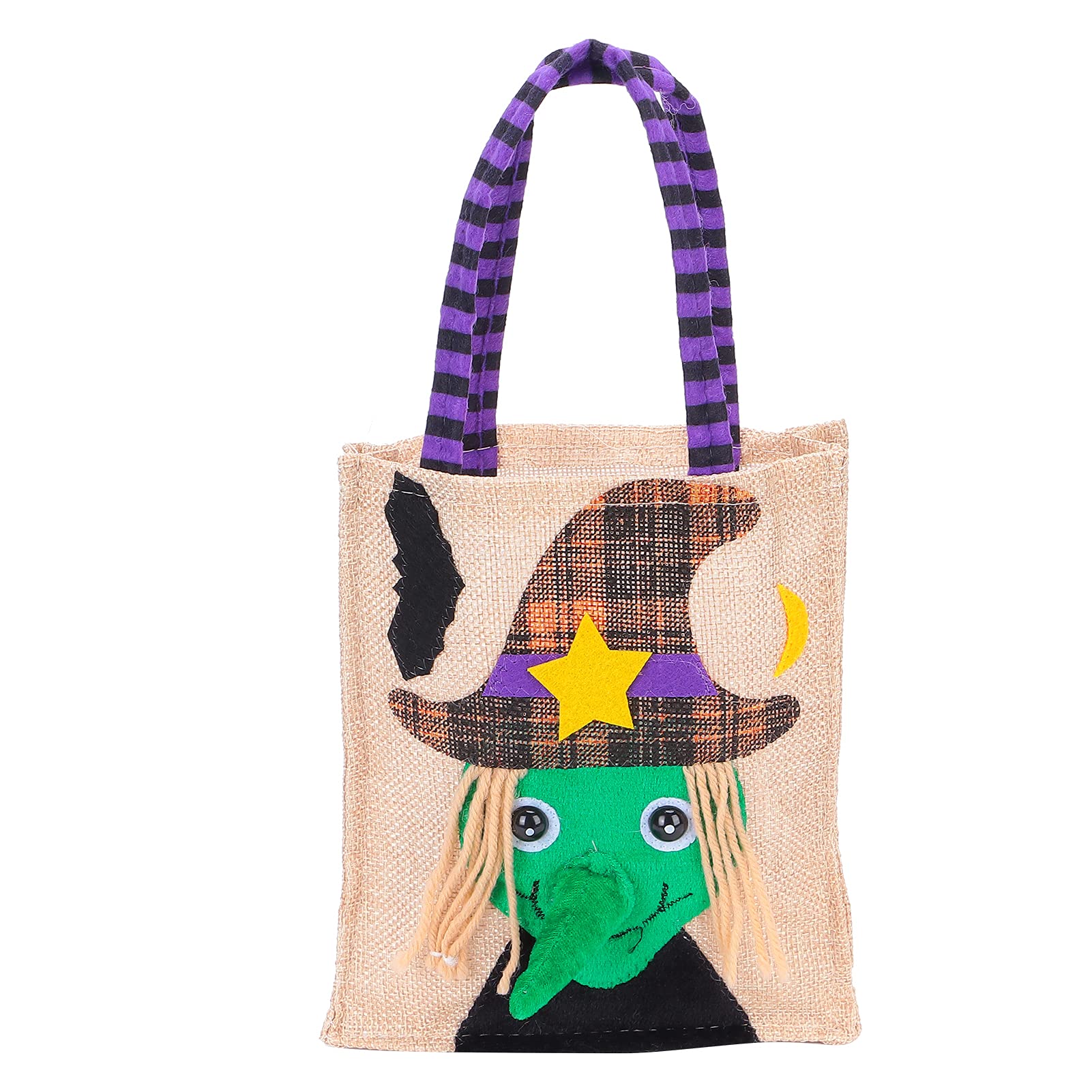 Halloween Tote Bag - Durable Witch Design for Trick or Treat, Party Decor, Gift Bags & Dessert Shop Display - Perfect for Halloween Festivities, Family Gatherings & Cake Room Decorations