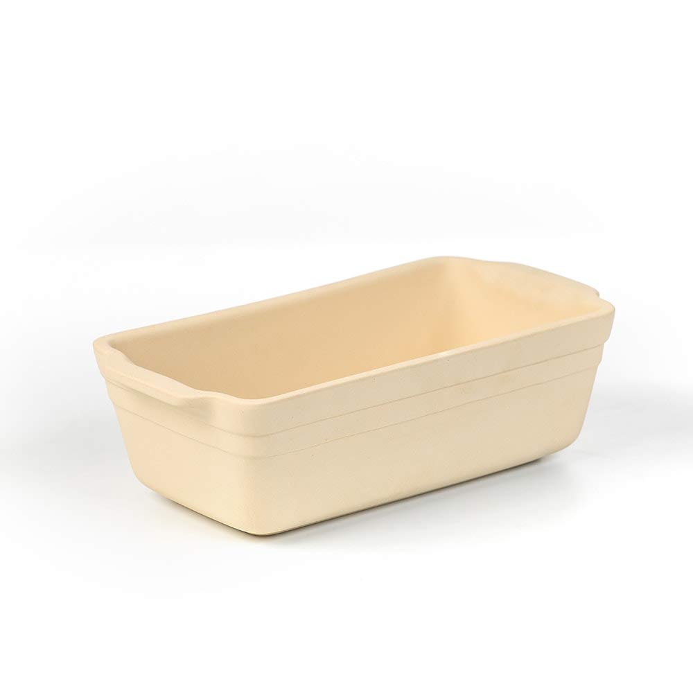 Ohio Stoneware Loaf Pan - Natural Clay Bread Baking Dish for Homemade Sourdough, Banana Bread & Artisan Loaves | Perfect for Oven, Microwave & Dishwasher Safe Kitchen Essentials