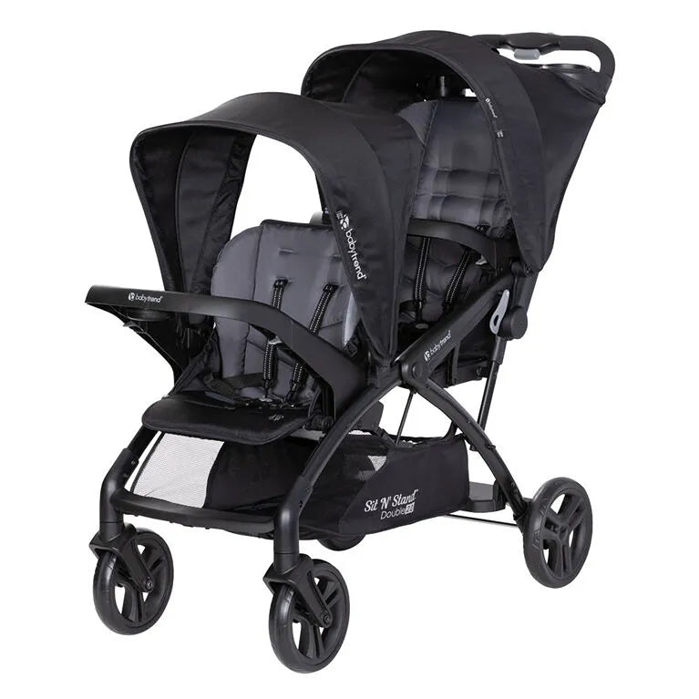 Premium Sit N' Stand Double 2.0 Stroller - Lightweight Convertible Baby Stroller for Toddlers & Infants - Perfect for Shopping, Travel & Outdoor Adventures