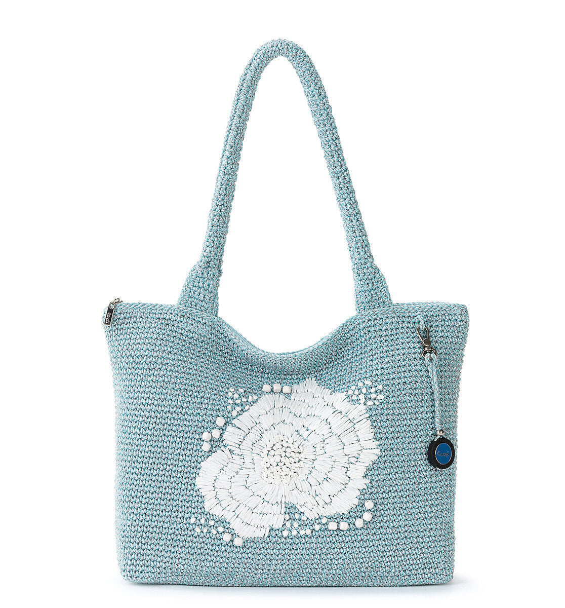 Hand Crochet - Chambray Static Flower Embroidery
