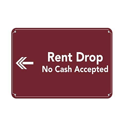 Vintage 'No Cash Accepted' Metal Sign - 8x12 Inch Durable Aluminum Tin Sign for Business & Home Decor - Perfect for Office, Man Cave, Garage, Retail Store, Bar, Restaurant & Themed Events - Ideal for Business Entrances, Cashier Areas & Warning Displays - Great for Vintage Collections, Industrial Spaces & Retro Home Decor - Enhance Security & Vintage Style - Use for Themed Parties, Workshops, Antique Shops & Retro Décor - Ideal for Vintage Lovers, Security Reminders & Themed Party Decorations
