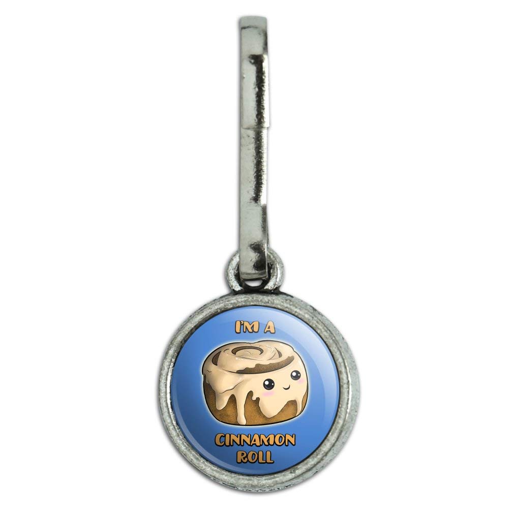 I'm A Cinnamon Roll Kawaii Vintage Charm - Cute Zipper Pull for Clothes, Purse, Suitcase & Backpack | Fashion Accessory for Anime Lovers & Kawaii Style