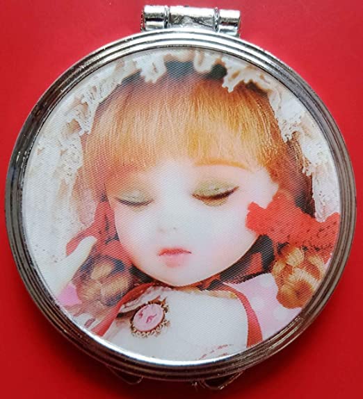 ADBHUTANAND Compact Round Makeup Mirror with LED Lights - Perfect Birthday Gift, Anniversary Present & Christmas Gift for Women | Portable Vanity Mirror for Home, Travel & Dressing Table