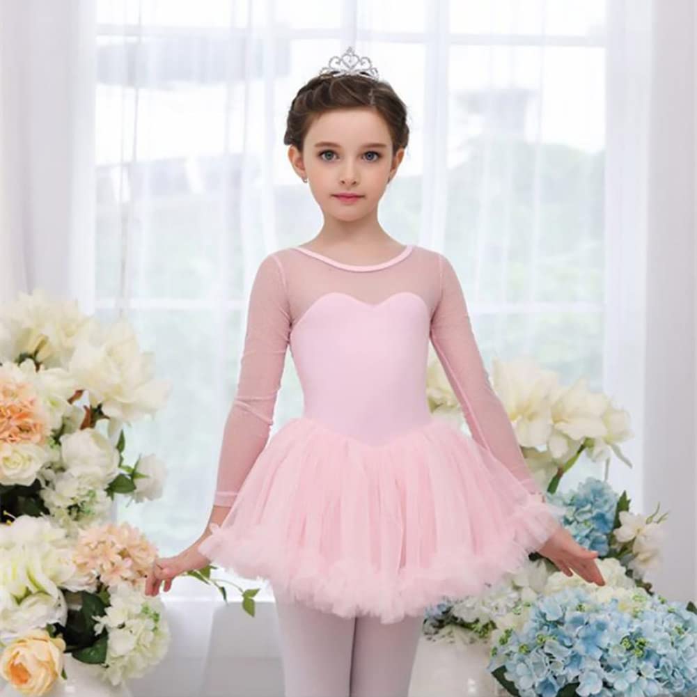 Girls Ballet Dance Outfit - Long Sleeve Leotard with Tutu Skirt for Ballet, Gymnastics & Performance | Perfect for Recitals, Dance Classes & Special Occasions