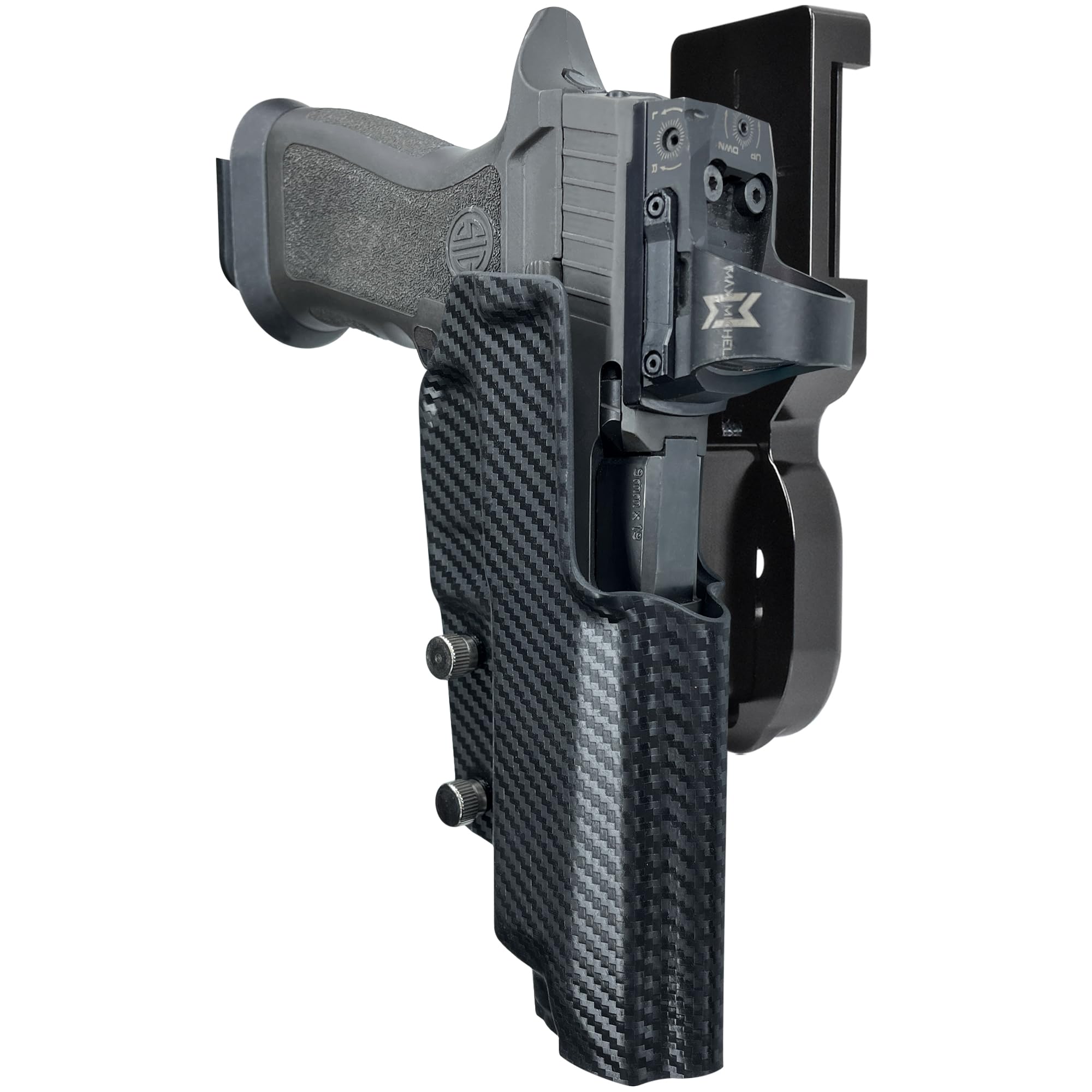 Pro Heavy Duty Competition Holster for Sig P320 Full Size, AXG Pro, M17, XFive, DH3, Spectre Comp, P320MAX - Perfect for Tactical Training & Competitive Shooting