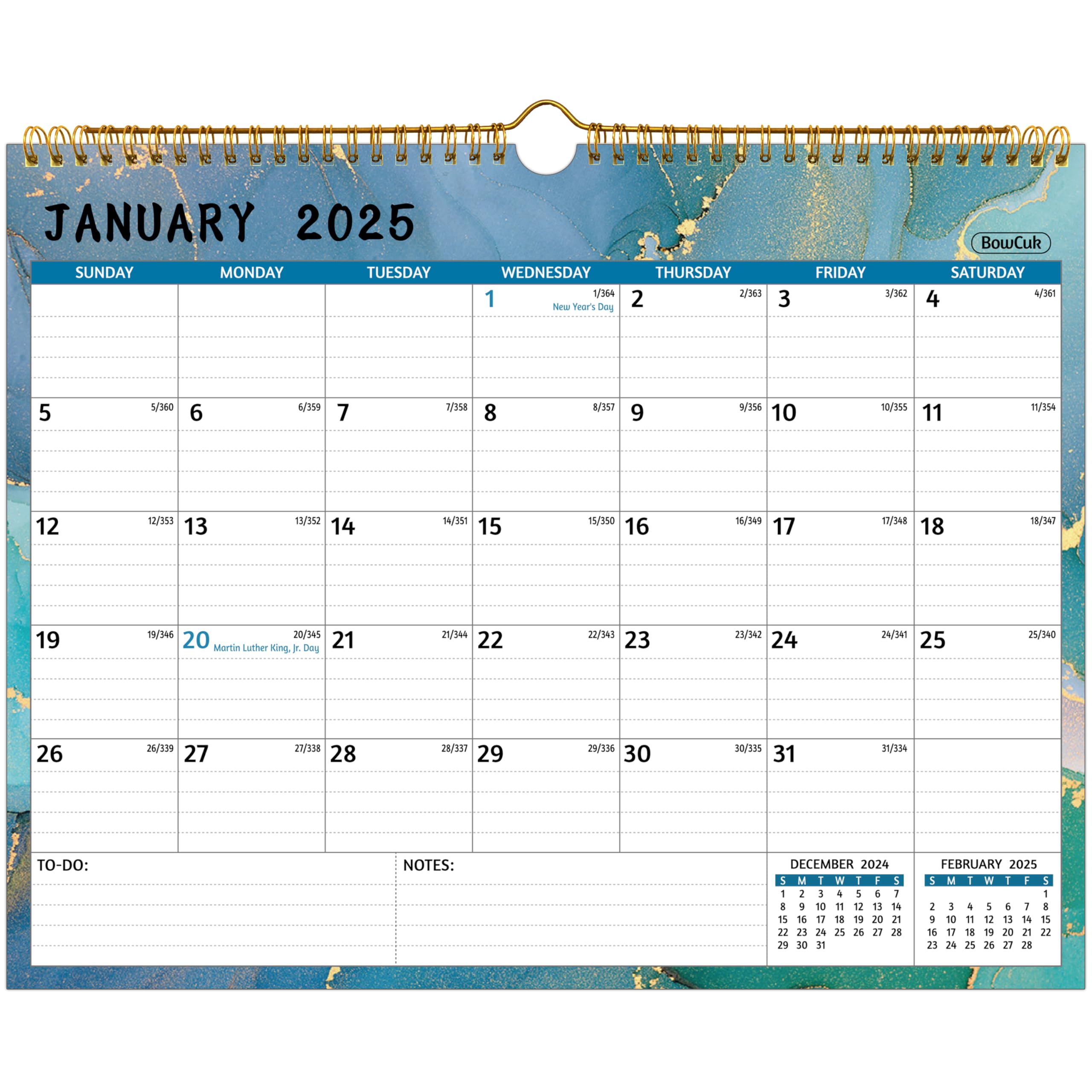 2025-2026 Wall Calendar | 2 Year Monthly Planner Jan 2025-Dec 2026 | 14.57