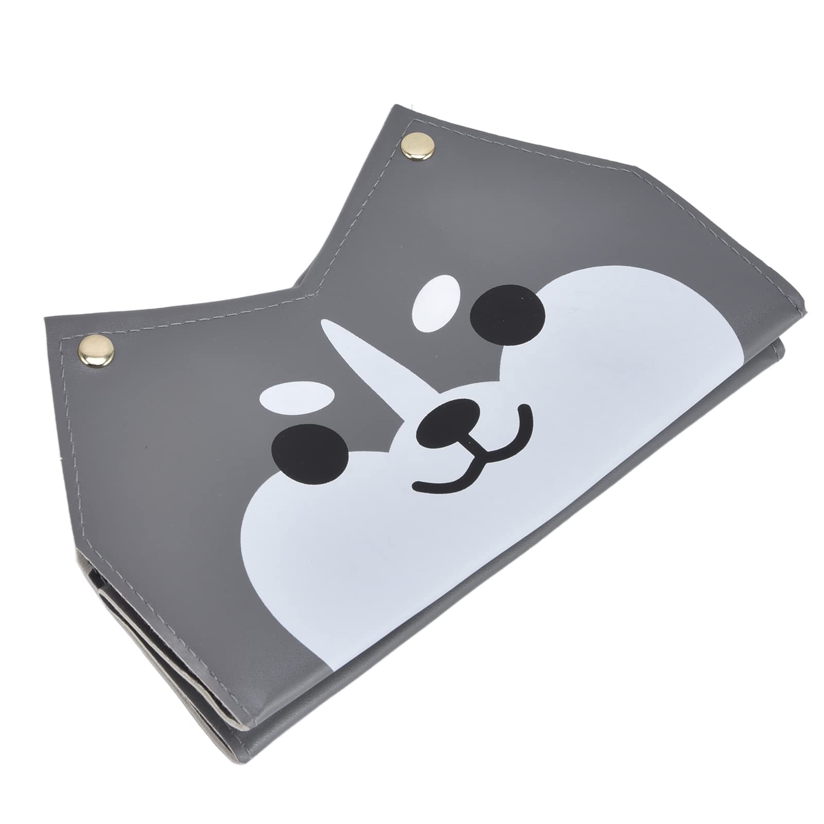 Cute Husky Dog Shaped Leather Tissue Box Holder with V-Shaped Opening - Cartoon Design for Living Room, Office, Bedroom - Perfect Home Decor & Gift Idea