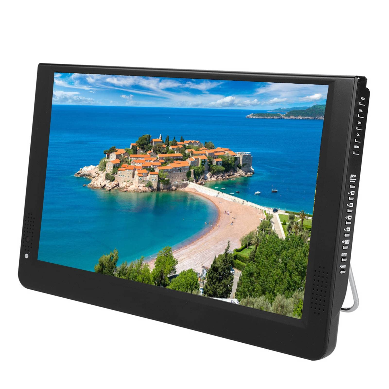 12-inch Portable Smart TV with 1080P Full HD ATSC Digital Tuner - Color Screen Car & Home Digital Television for Travel, Camping, Kitchen & Bedroom Entertainment
