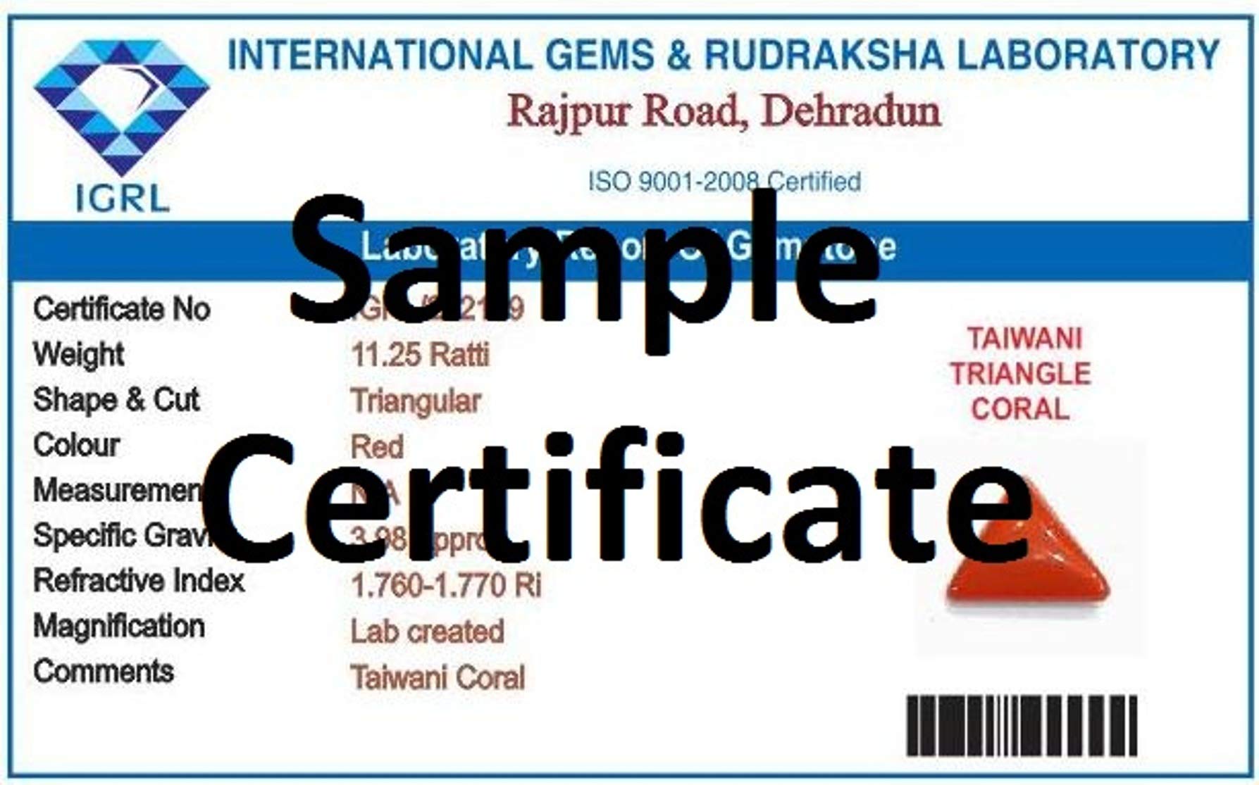 Ramneek Jewels 3.25-3.50 Carat Natural Triangle Red Coral (Moonga) Gemstone Panchdhatu Ring for Men & Women - Perfect for Weddings, Anniversaries & Spiritual Healing