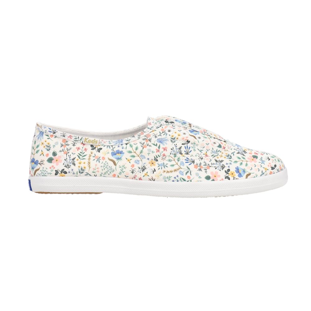 Keds Women's X Rifle Paper Chillax Bramble Fields Sneakers - Comfortable Casual Walking Shoes for Women, Floral Print Fashion Sneakers for Everyday Wear, Perfect for Work, Travel & Outdoor Activities