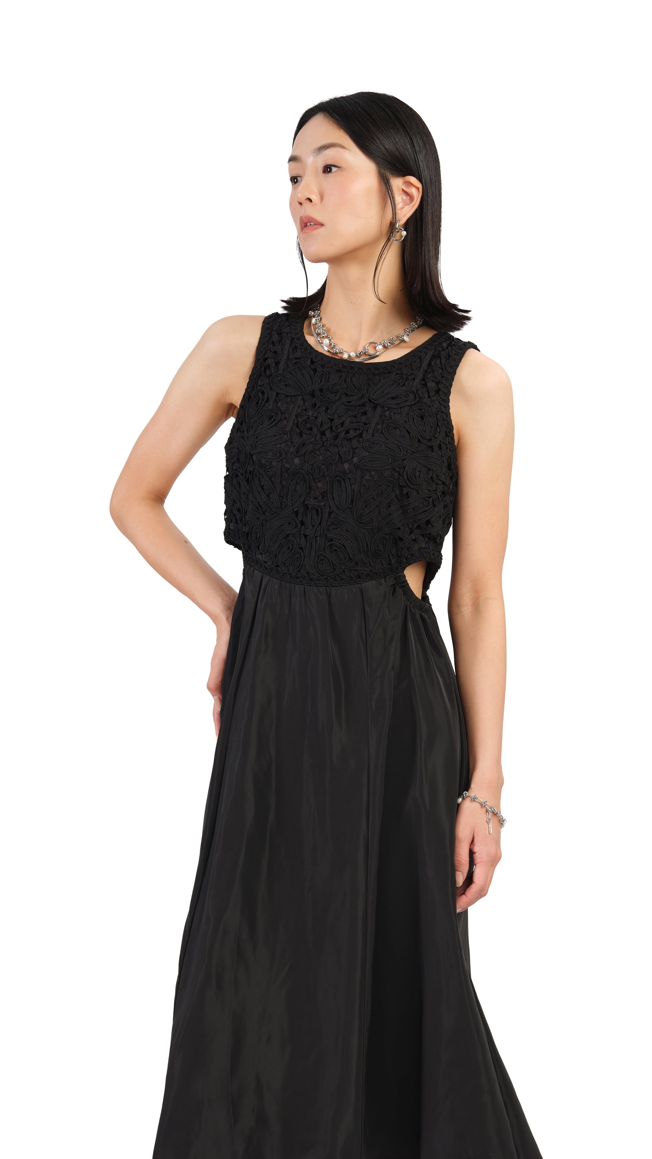 Elegant Cord Embroidery Dress for Women - Floral Embroidered Summer Maxi Dress - Perfect for Beach Vacations, Weddings & Date Nights
