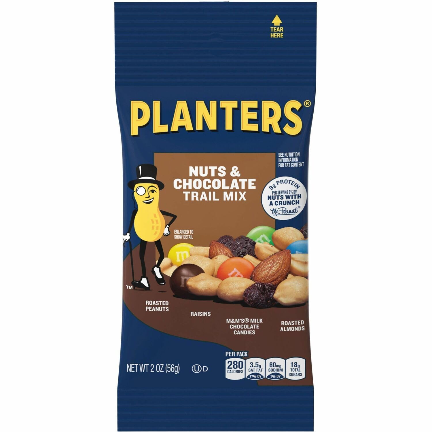 Planters Nut and Chocolate Trail Mix (00027) - Healthy Snack for Hiking, Camping, and Office Breaks