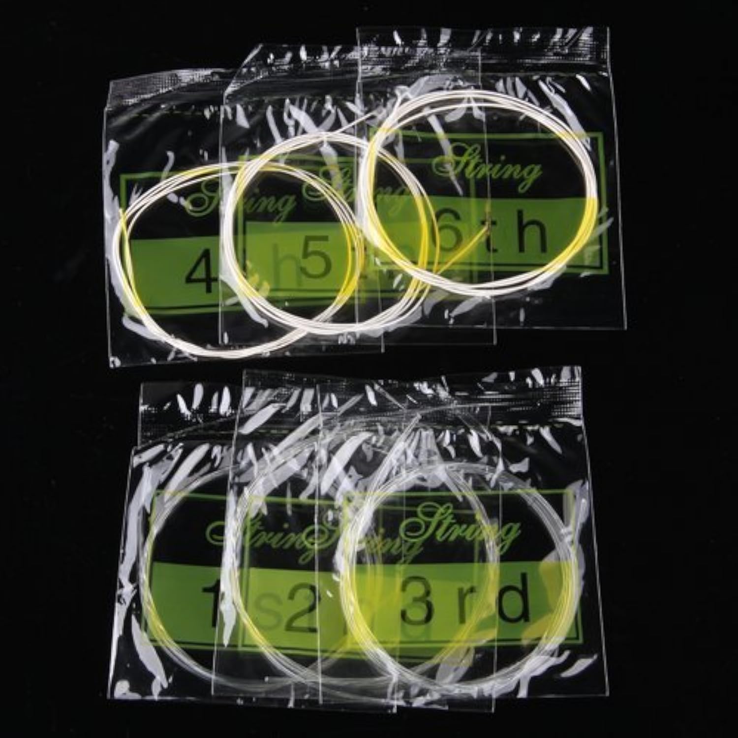 Uhugu Set of 6 Nylon Strings for Classical Guitar - 1 Meter Length | Perfect for Classical Guitar Players, Music Students & Professional Performers