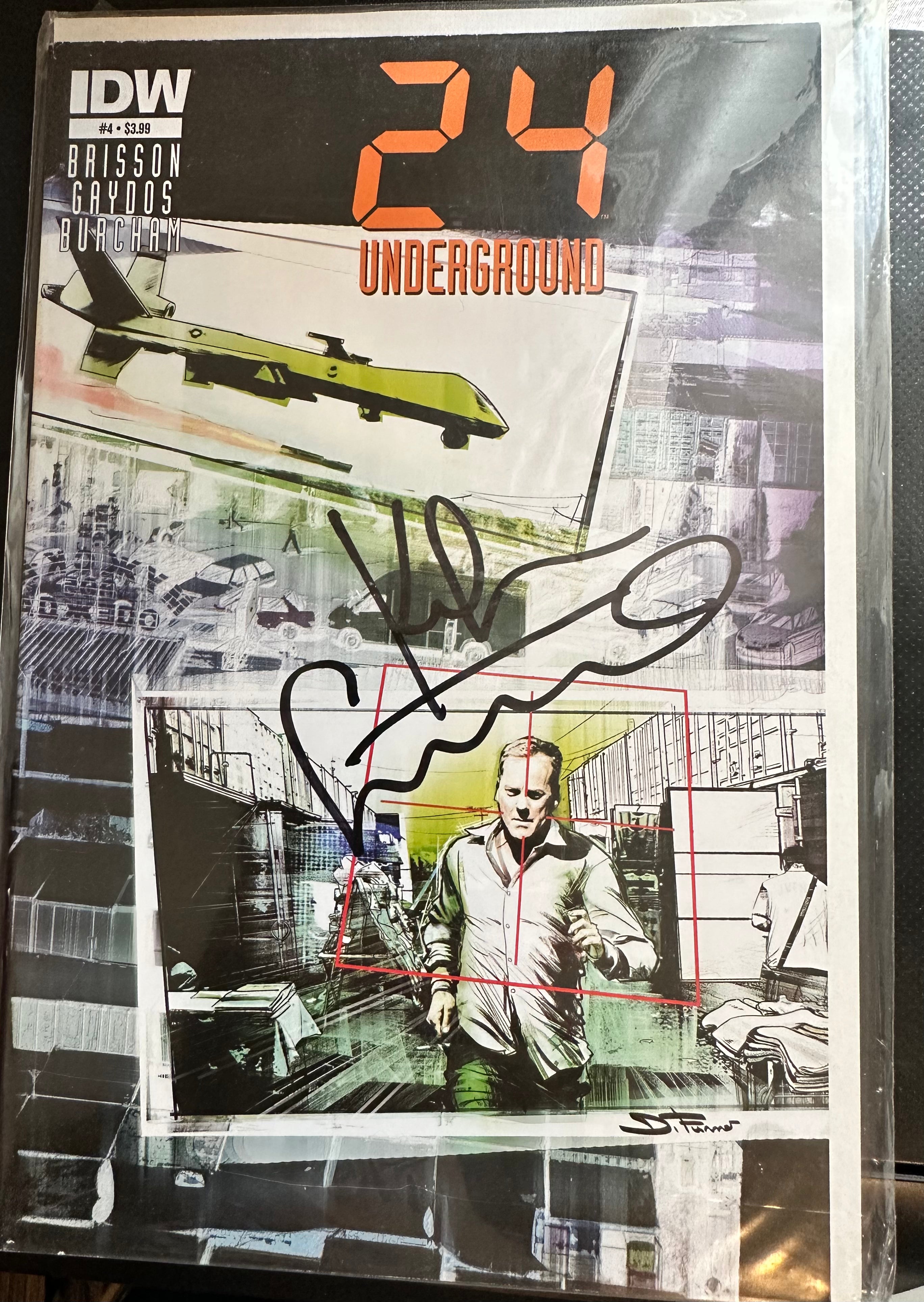 Rare Kiefer Sutherland Autographed 24 Comic Book with COA - Perfect for Collectors, Fans & Memorabilia Enthusiasts