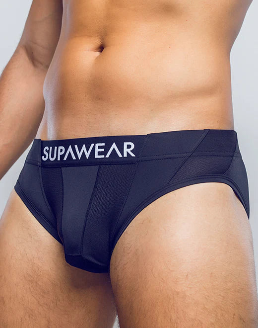 Supawear Vortex Breathable Men's Underwear - Soft Cotton Briefs for Comfort & Support - Perfect for Workouts, Travel & Everyday Wear
