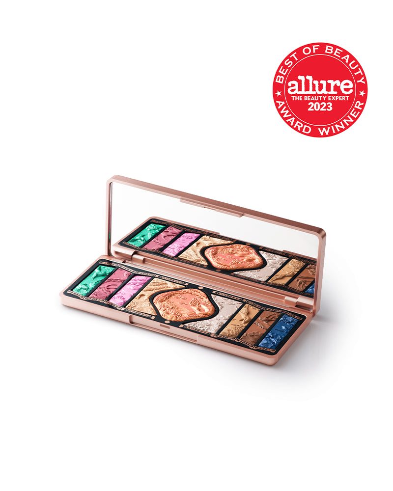 Floral Engraved Phoenix Makeup Palette - 12 Color Eyeshadow & Blush Set for Professional & Everyday Makeup | Perfect for Bridal, Party & Special Occasion Looks