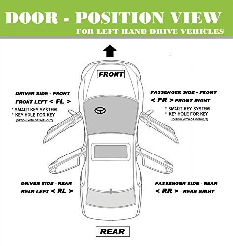 ADVANCE IGNITION 6R1 Outside Door Handle 4PCS Set - Compatible with 1998-2002 Chevrolet Prizm & Toyota Corolla (Front & Rear) | Durable Replacement Car Door Handle for Smooth Entry & Exit | Perfect for DIY Auto Repair & Vehicle Maintenance