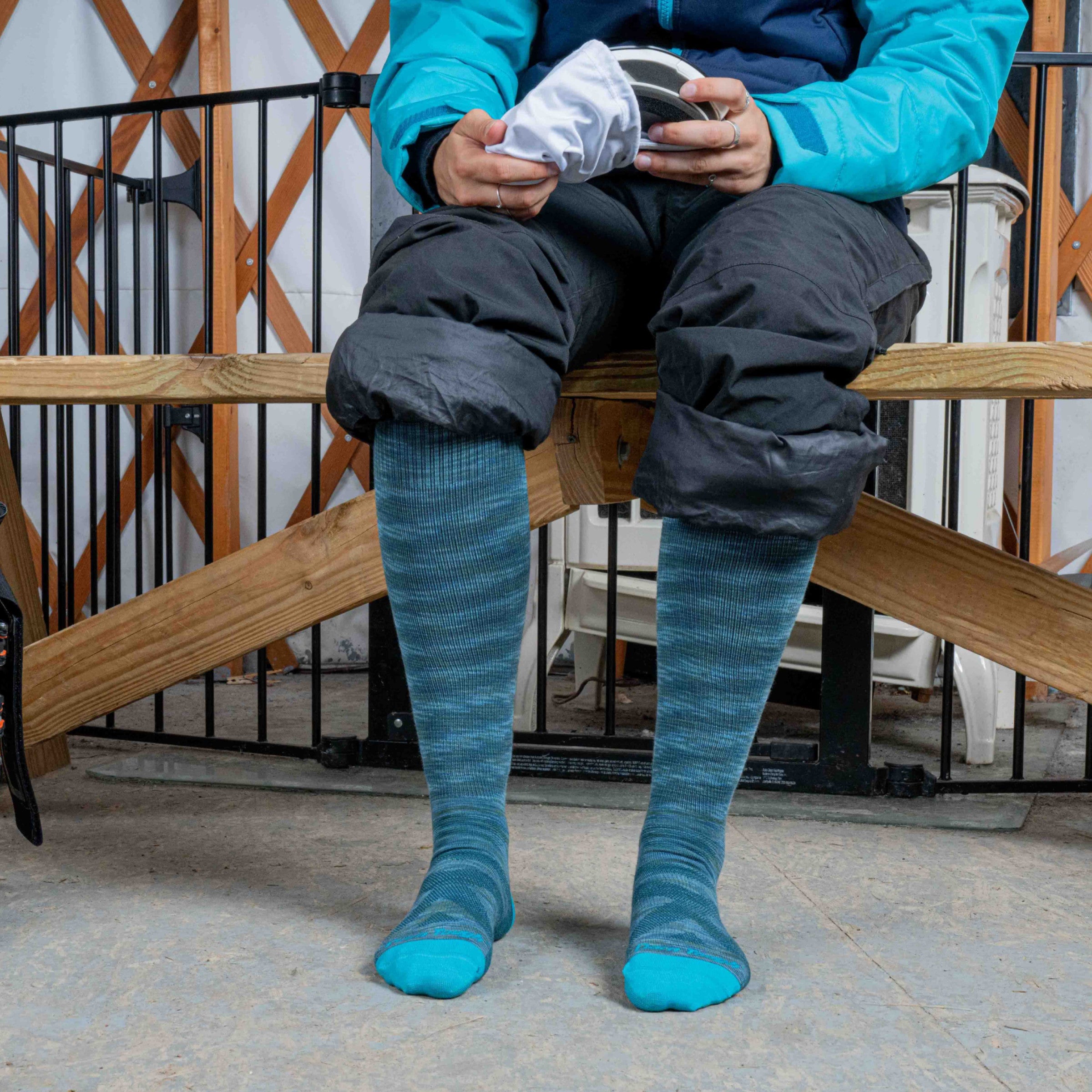 Women's RFL Over the Calf Ultra Lightweight Ski & Snowboard Socks - Warm & Breathable for Winter Sports & Outdoor Activities