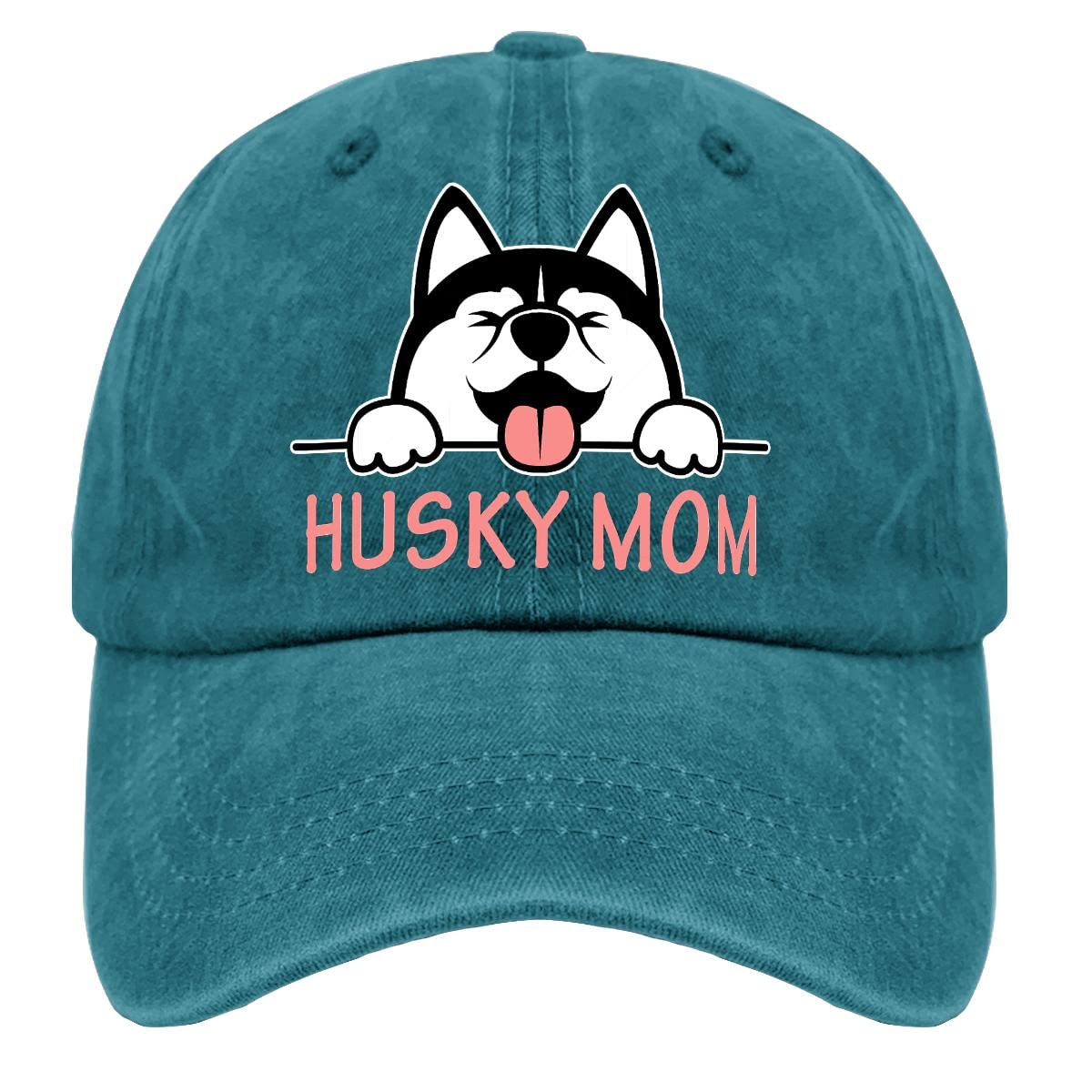 Siberian Husky Mom Dad Baseball Cap - Classic Cotton Dog Lover Hat for Women & Men - Perfect Gift for Pet Owners, Golf, Outdoor Activities & Casual Wear
