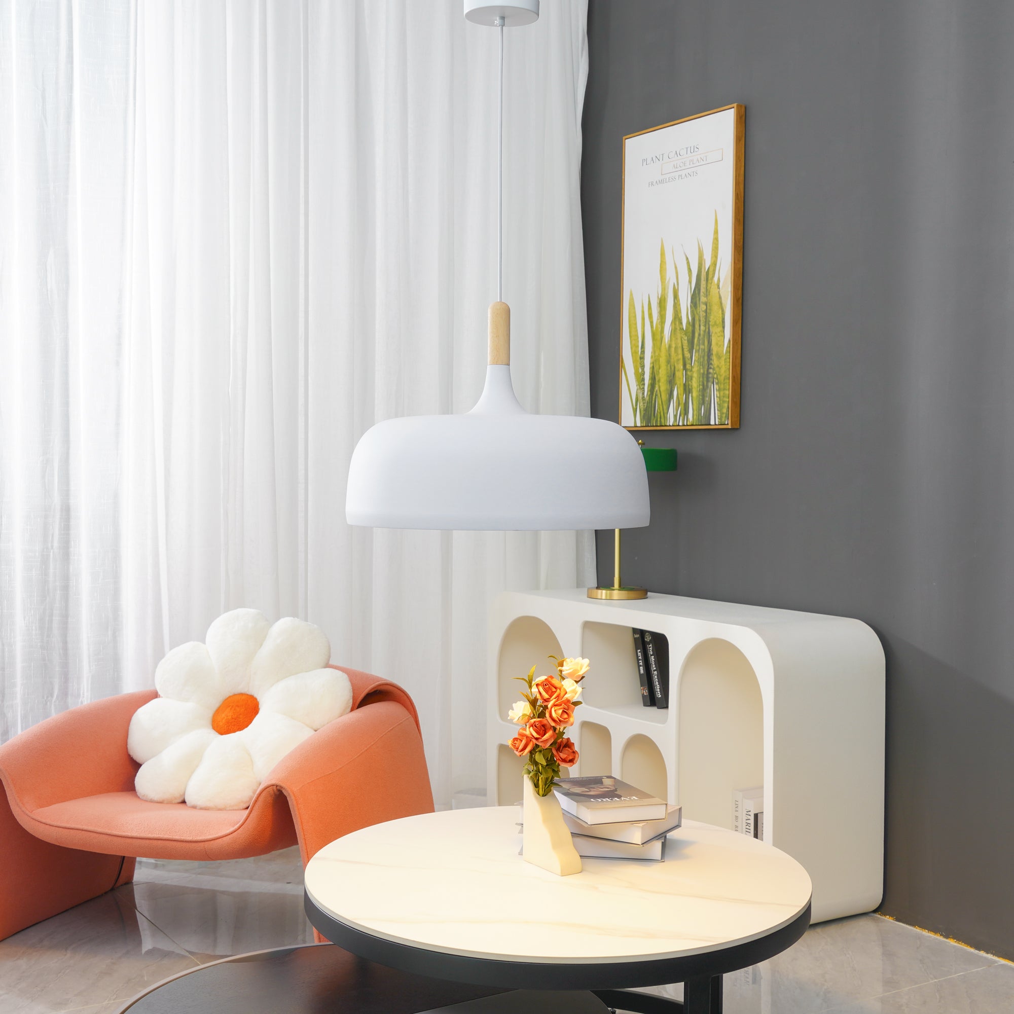 Stylish Acorn Pendant Light Fixture - Modern Hanging Ceiling Lamp for Kitchen Island, Dining Room & Bedroom Decor
