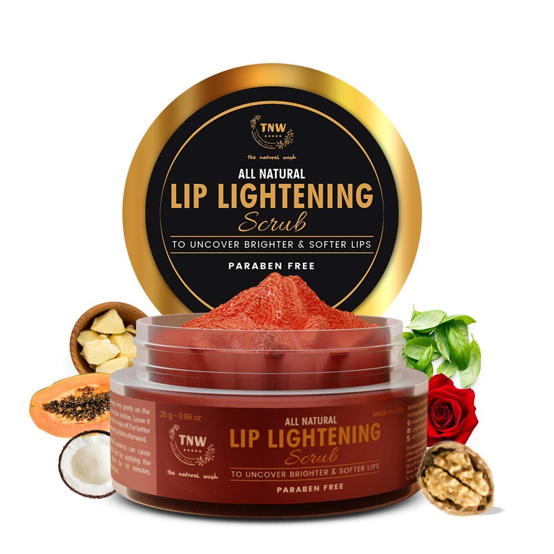 TNW THE NATURAL WASH Grealmo Face Wash & Lip Scrub Combo - Dark Lip Lightening Treatment with Green Tea for Men & Women | Daily Skincare & Lip Care Routine for Brighter Lips & Clear Skin