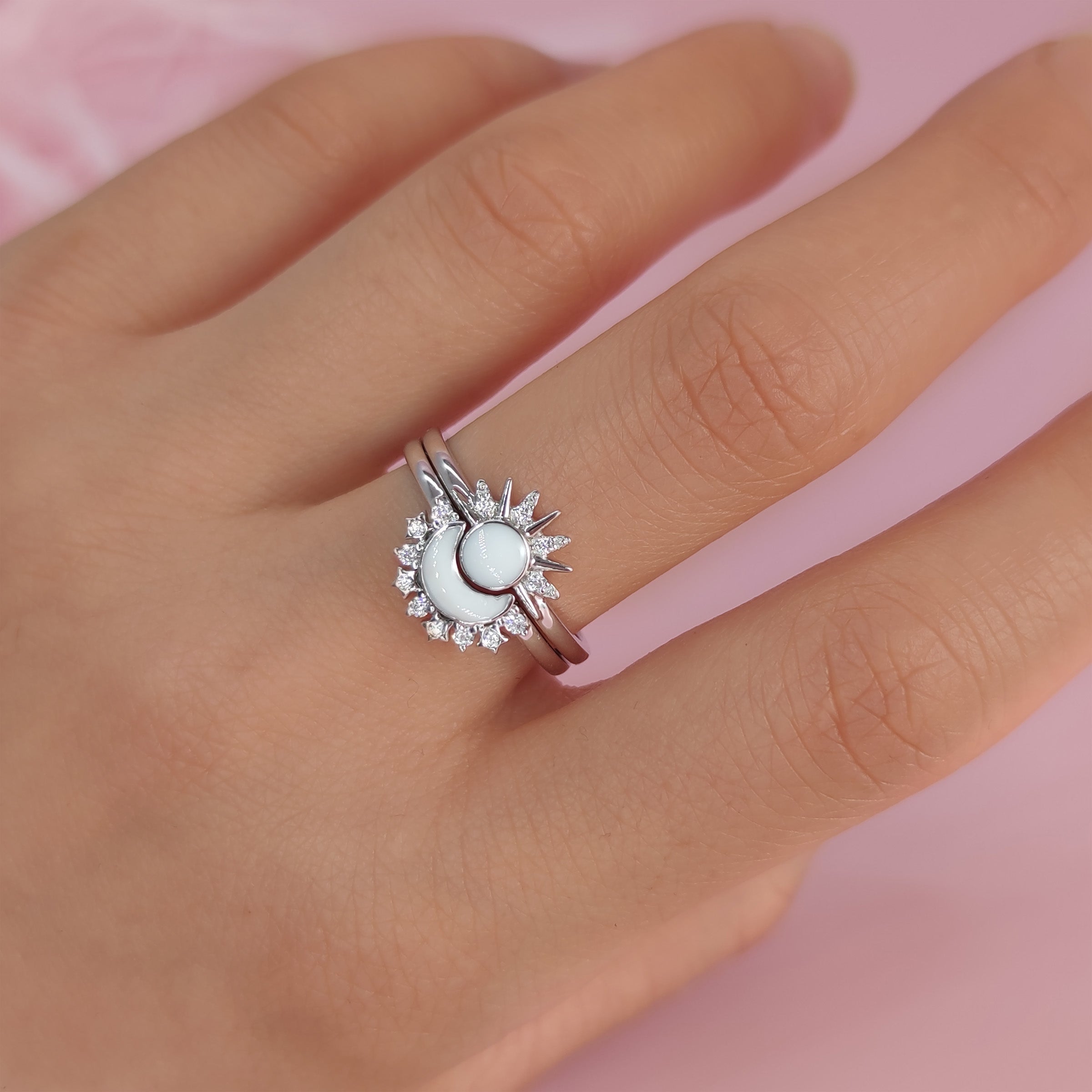 Solid Gold Marquise Breastmilk Ring Set - Elegant Jewelry for New Moms, Breastfeeding Mothers & Keepsake Gifts | Perfect for Special Occasions, Baby Showers & Memory Preservation