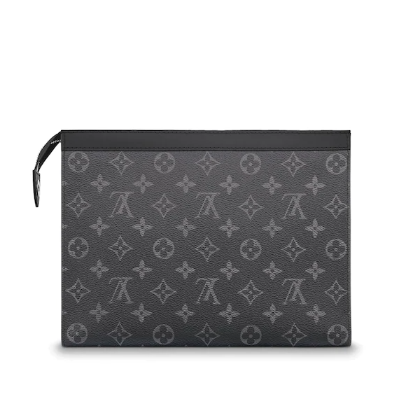LV Pochette Voyage MM Monogram Eclipse Canvas Crossbody Wallet - Stylish & Compact Luxury Wallet for Women, Perfect for Travel, Shopping & Everyday Use