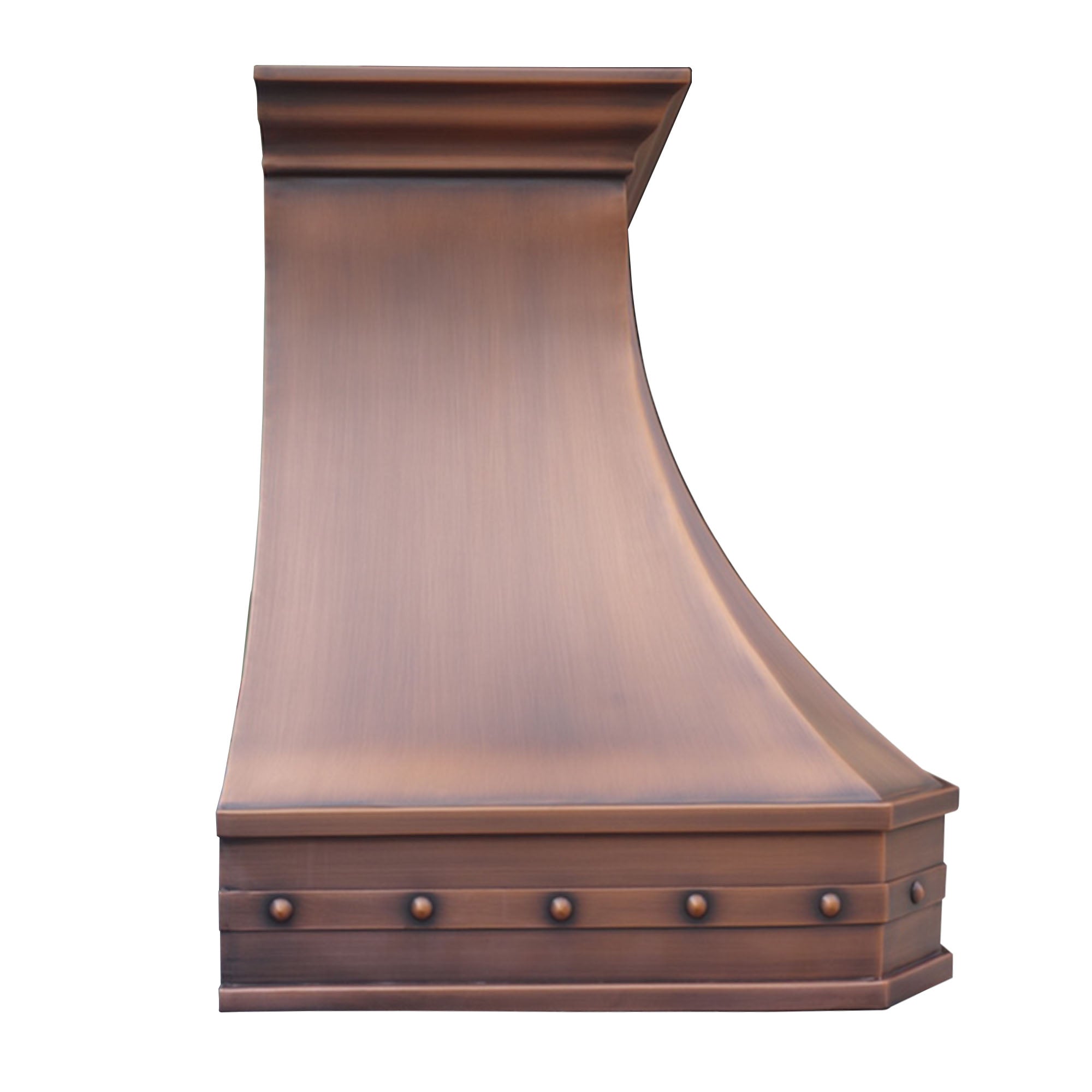 Premium RHM Custom Solid Copper Range Hoods - Handcrafted Kitchen Ventilation for Janet - Perfect for Modern & Rustic Home Kitchens