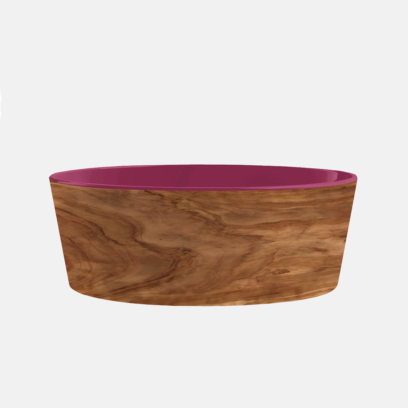 Premium Olive & Magenta Pet Bowl - Non-Slip Ceramic Dog & Cat Food Dish for Small to Medium Pets - Perfect for Home, Kitchen, or Outdoor Use