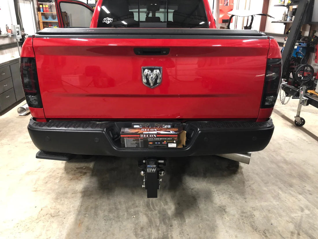 2014-2018 Dodge RAM 2500/3500 OLED Tail Lights - Smoked Lens with Dynamic Scanning Turn Signals (Replaces OEM LED) | Enhanced Visibility & Style for Night Driving & Off-Road Adventures