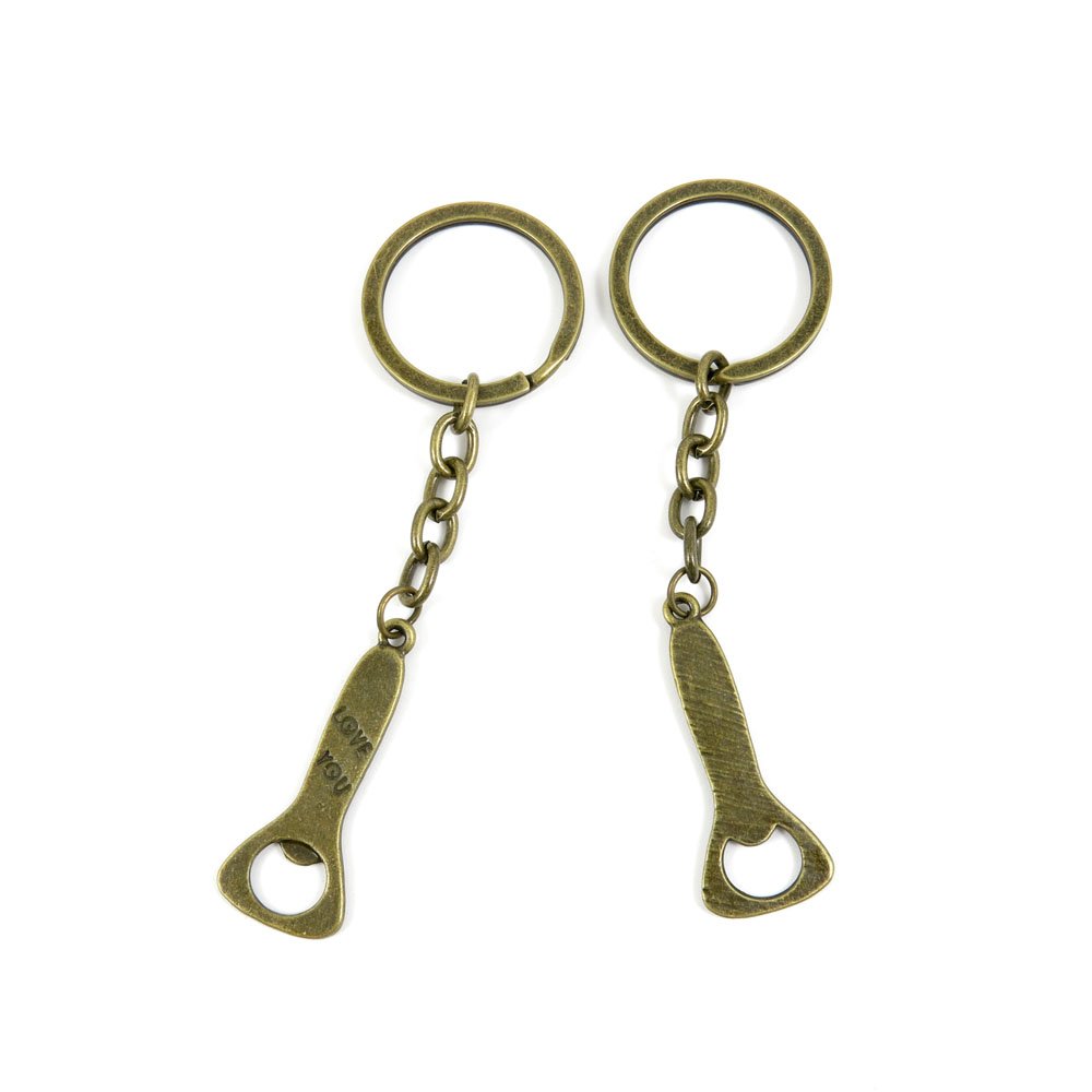 Premium Keychains & Key Rings with Bottle Opener - Durable Jewelry Findings, Clasps & Buckles for DIY Crafts - Perfect for Gifts, Party Favors & Everyday Carry (F8EN3)