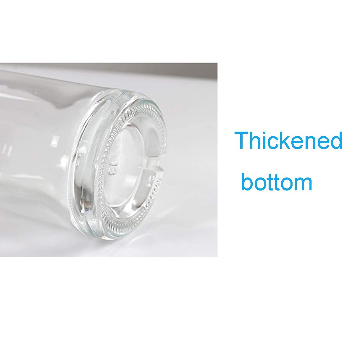 6 oz Clear Glass Bottles (200ml) - Pack of 6 with Cork Stopper & Airtight Lid for Wine, Beer, Kombucha, Oil, Vinegar, Water & Soda - Perfect for Home Brewing, DIY Drinks & Kitchen Storage