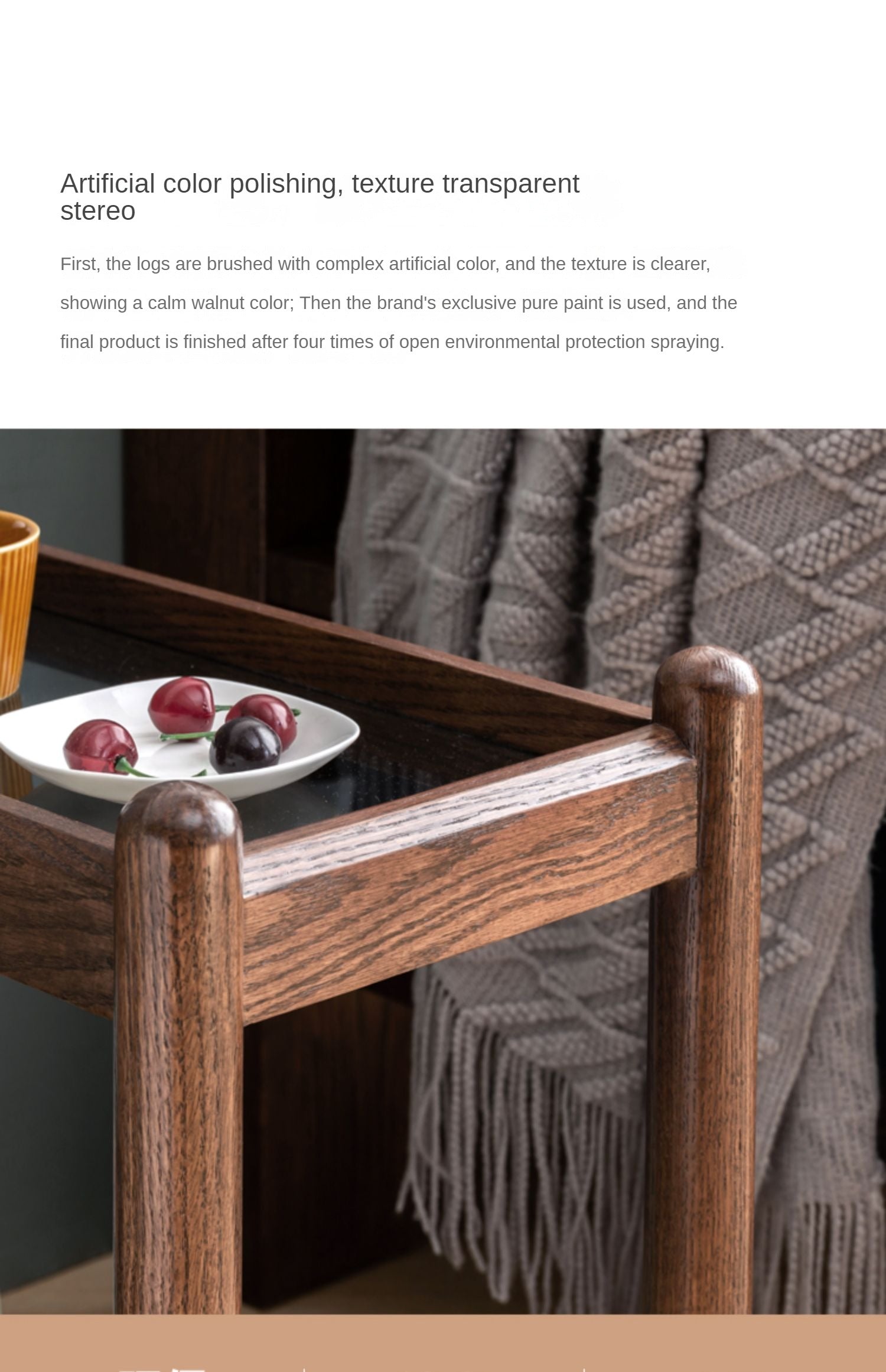 Solid Oak Wood Mobile Storage Side Table - Rolling End Table with Wheels for Living Room, Bedroom & Office - Perfect for Books, Plants & Decor