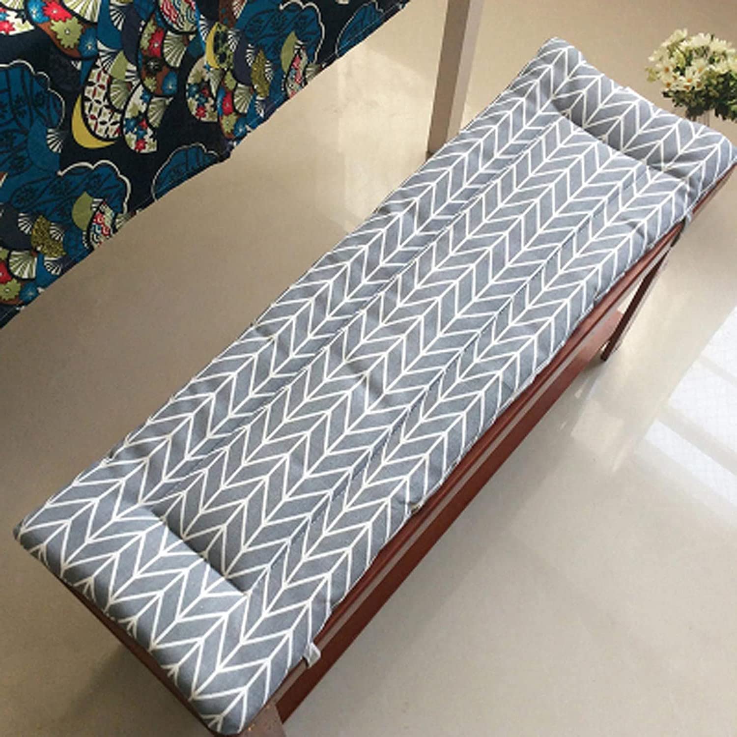Premium Indoor/Outdoor Bench Cushion - Thick Soft Cotton Loveseat & Swing Chair Pad - Weather-Resistant Garden Furniture Cushion for Patio, Deck, Porch & Backyard Relaxation