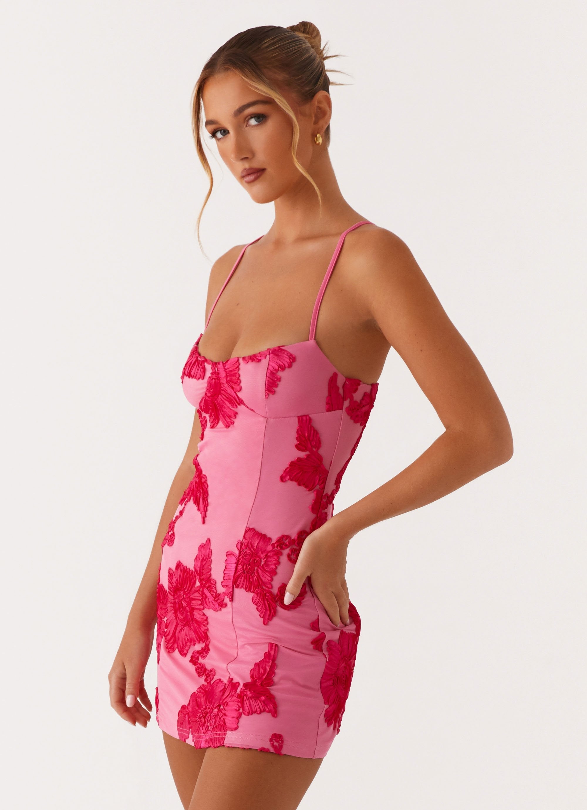 Alivia Mini Dress for Women - Soft Pink Summer Casual Bodycon Dress for Party, Date Night & Vacation | Flattering Fit & Comfortable Stretch Fabric