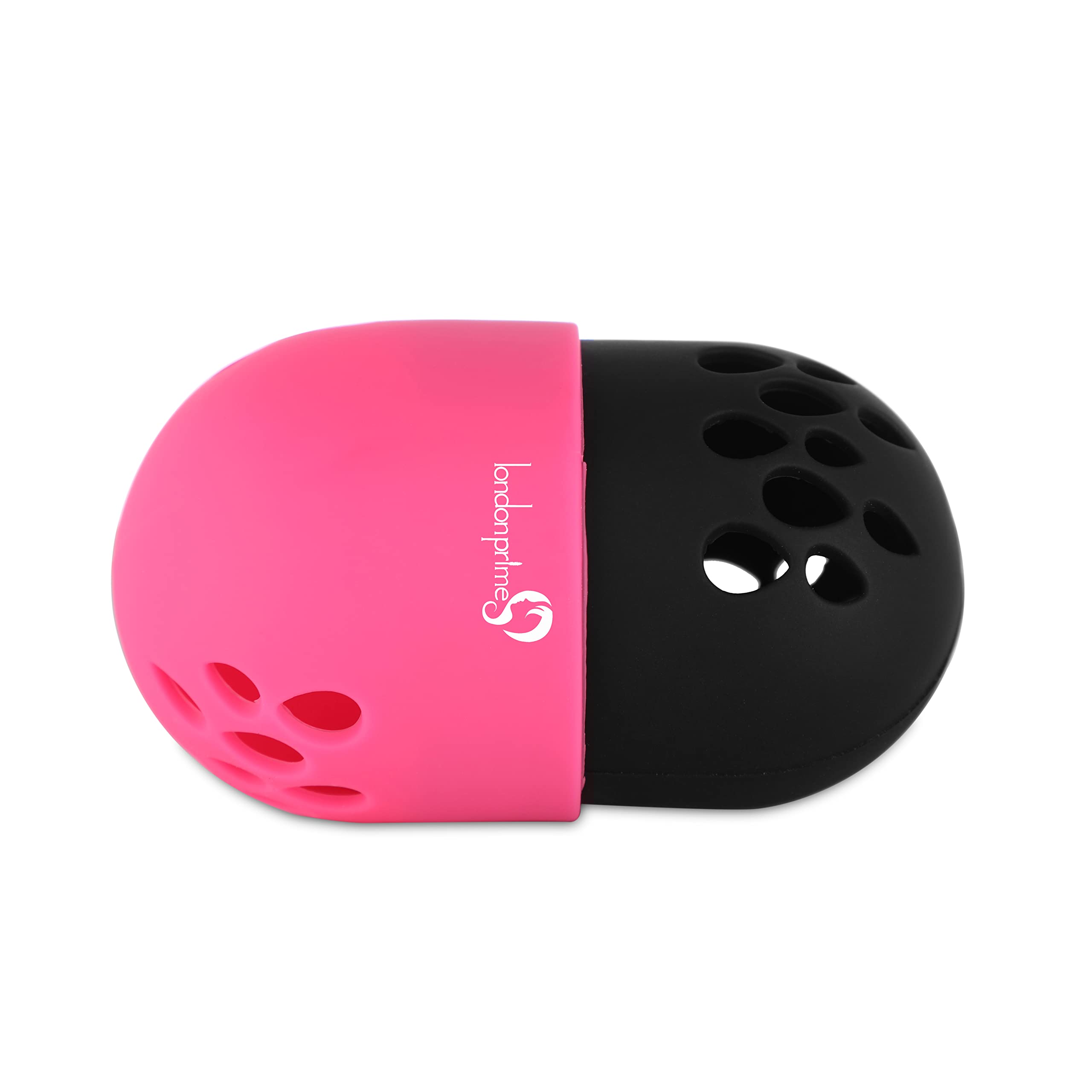 London Prime Makeup Sponge Holder | Beauty Blender Storage Case | Travel Cosmetic Organizer | Pink Makeup Sponge Container for Home & Travel Use