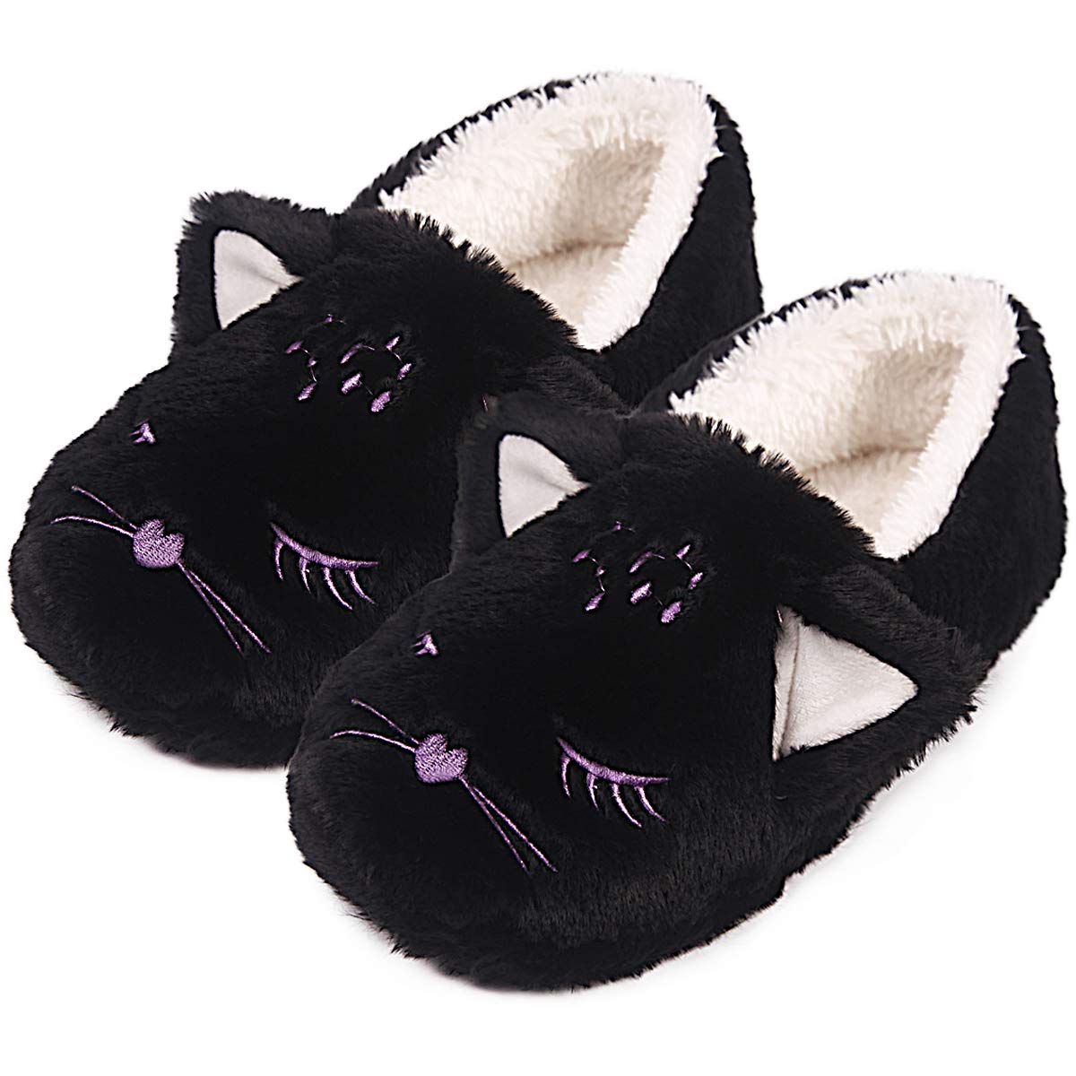 Caramella Bubble Fox Fleece Slippers - Cozy Winter Wool Furry Plush Indoor/Outdoor House Shoes for Women & Men - Perfect for Home, Office, and Cold Weather Comfort