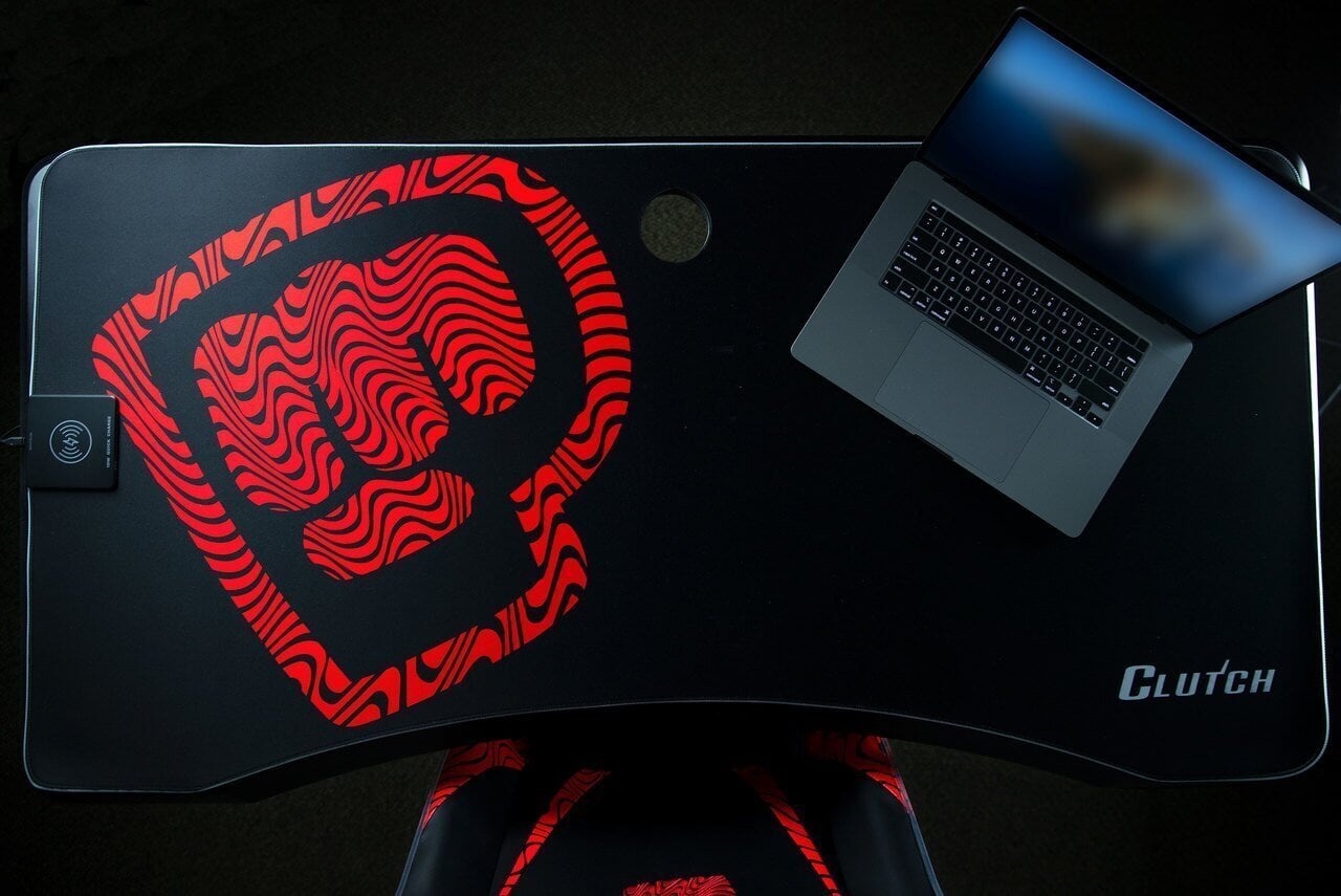 PewDiePie Edition Rise Desk - Premium Adjustable Standing Desk for Gaming & Work - Perfect for Streamers, Gamers & Home Office Setup
