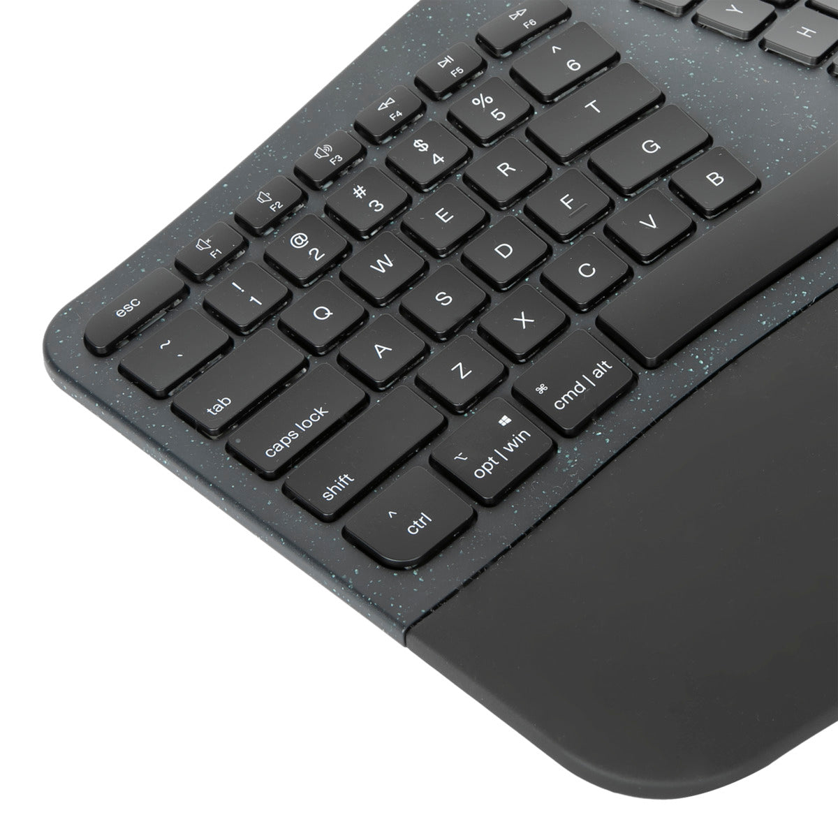 EcoSmart™ Ergonomic Keyboard and ErgoFlip™ Wireless Mouse Combo Set - Comfortable Wrist Support for Office, Gaming & Home Use - Reduce Carpal Tunnel & Typing Fatigue