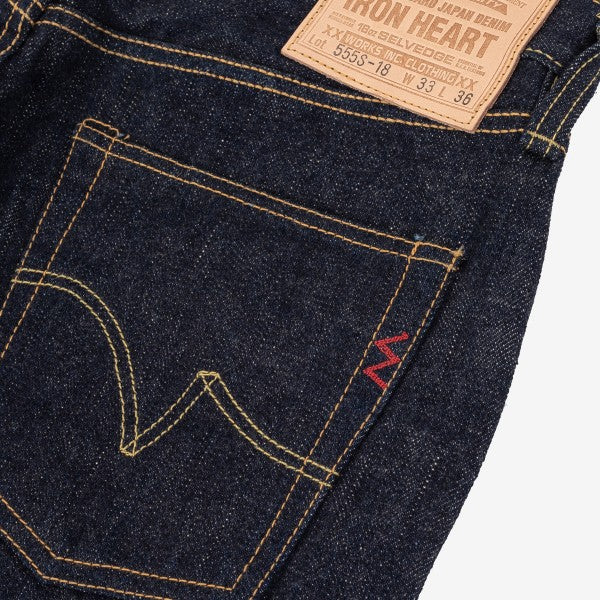 IH 555S 18oz Vintage Selvedge Denim Super Slim Cut Jeans for Men - Indigo Raw Denim, High-Quality Japanese Selvedge, Skinny Fit - Perfect for Casual Wear, Street Style & Vintage Fashion