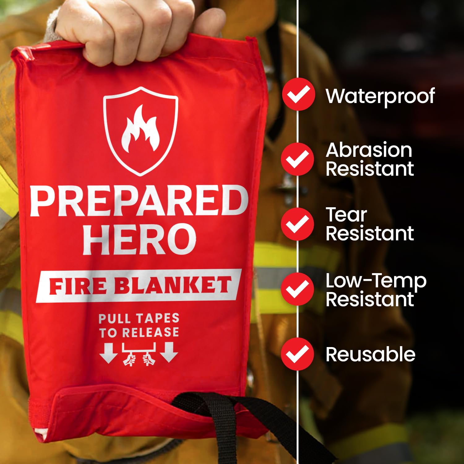 Prepared Hero Emergency Fire Blanket - 8 Pack (40
