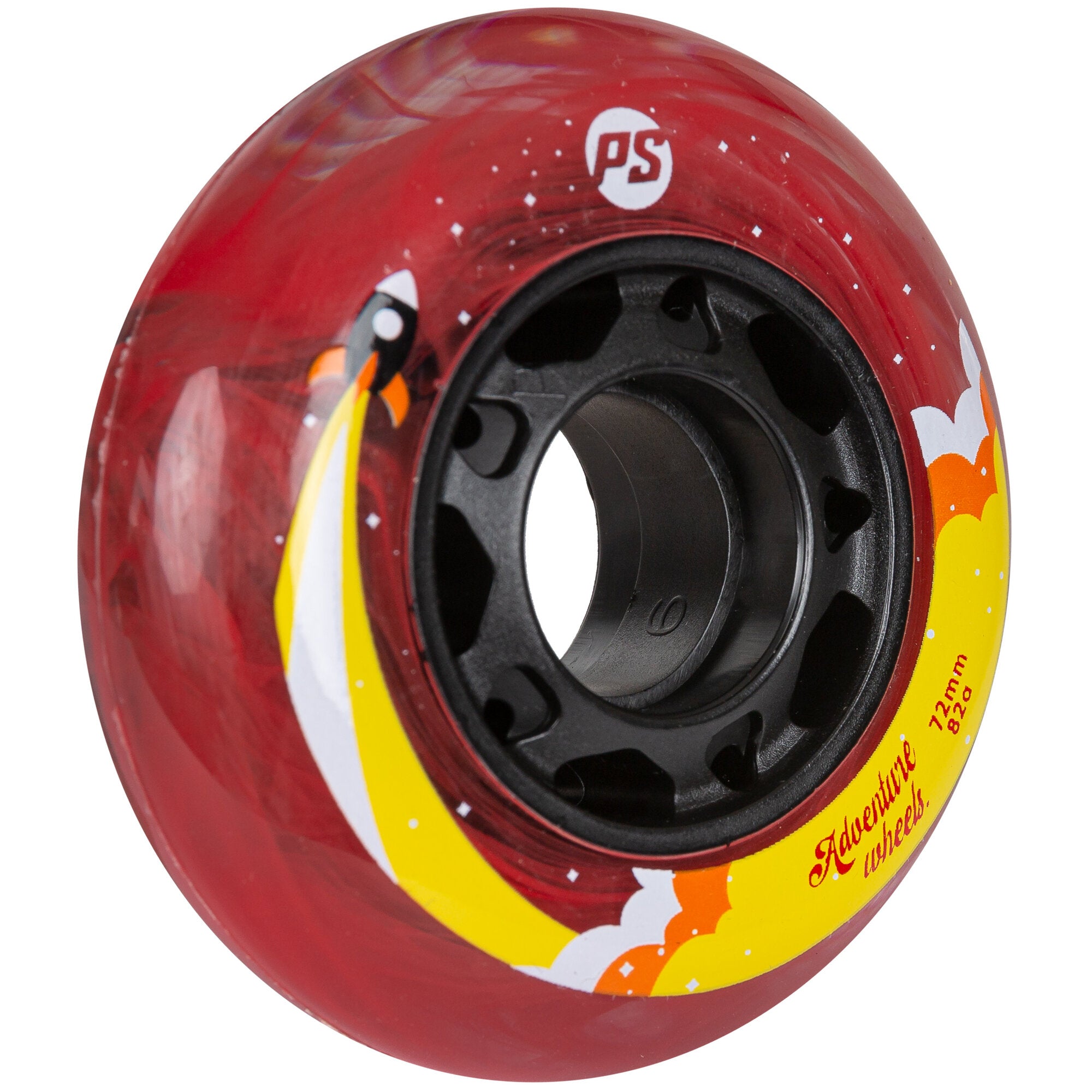 Adventure 72/82A Wheels - 4 Pack Set for Skateboards, Longboards & Cruisers - Perfect for Smooth Rides on Streets and Parks
