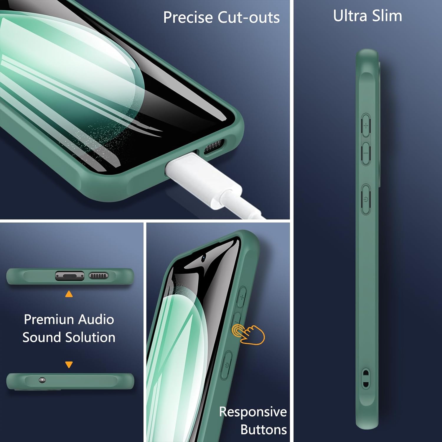 Samsung Galaxy S25 Ultra Tempered Glass Screen Protector with Slim Bumper Case - Shockproof Full-Body Protection for Work, Travel & Outdoor Activities