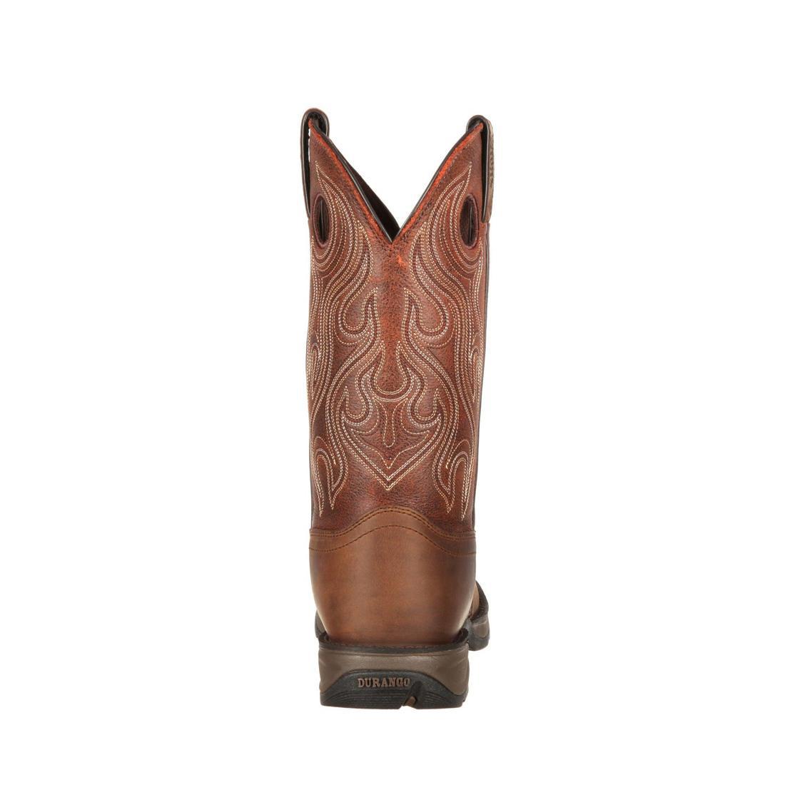 **Durango Rebel Brown Western Boots for Men - Comfortable & Durable Cowboy Boots for Riding, Work & Outdoor Adventures**