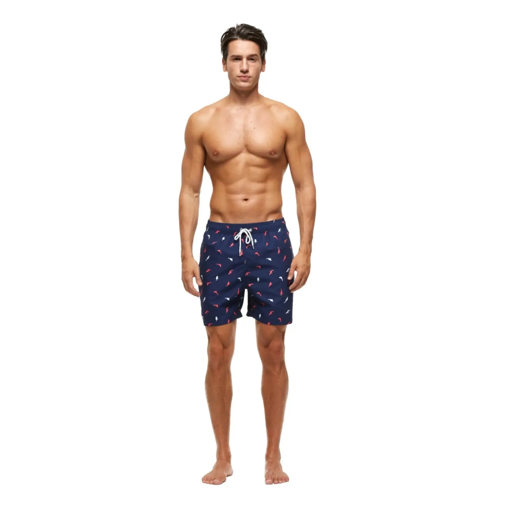 Men's Quick-Dry Swim Trunks with Stylish Print - Comfortable Beach Shorts for Swimming, Surfing & Summer Vacations