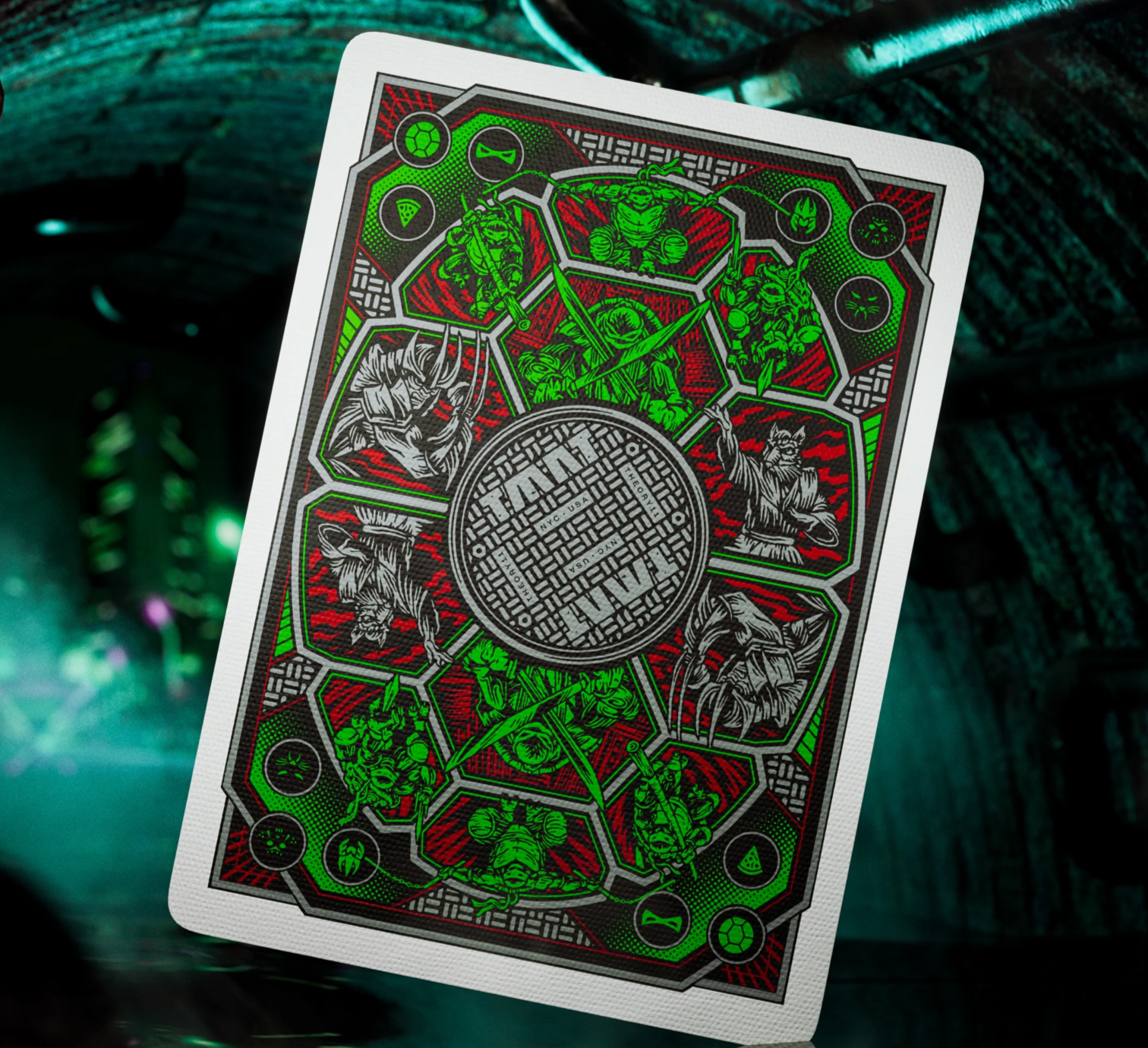 Teenage Mutant Ninja Turtles Playing Cards - 52 Deck Collectible Card Game for TMNT Fans, Family Game Night & Party Entertainment