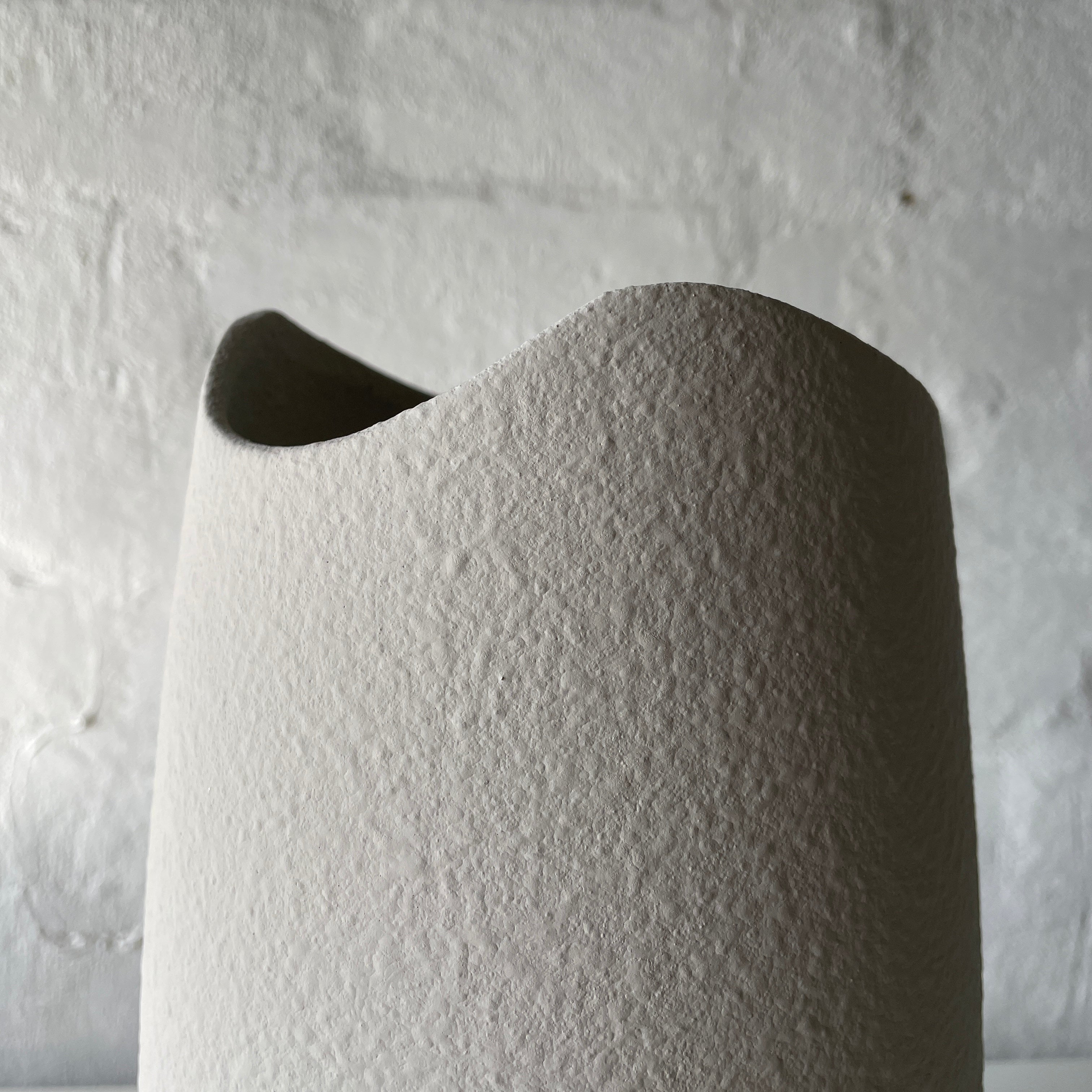 Laura Ceramic Vase - Modern Grey Home Decor for Living Room, Bedroom, or Office Centerpiece