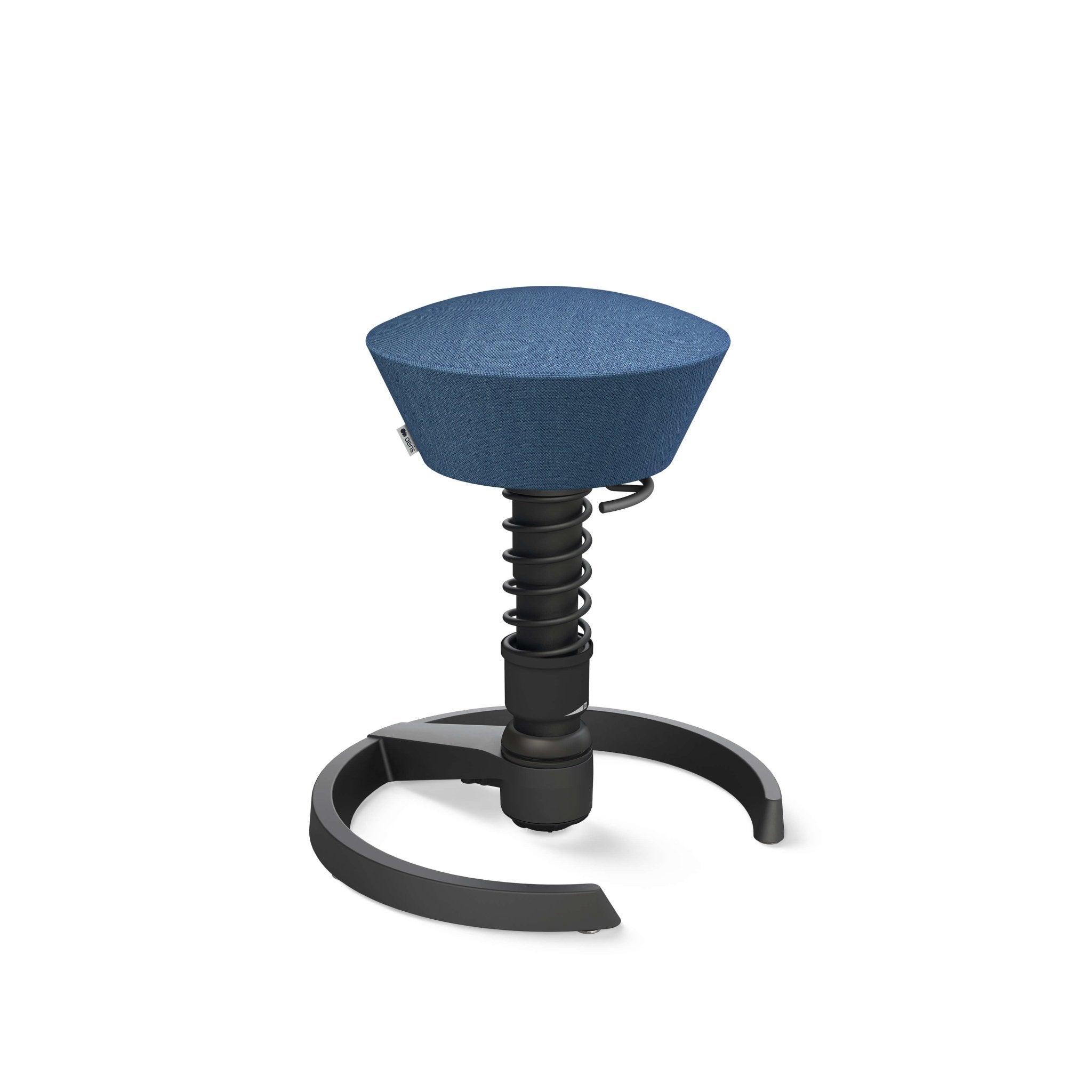 Aeris Swopper Active Sitting Stool - Ergonomic Black Glider Chair for Office & Home - Improve Posture & Core Strength While Working or Gaming